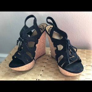 Fergalicious Black Wedge Heels